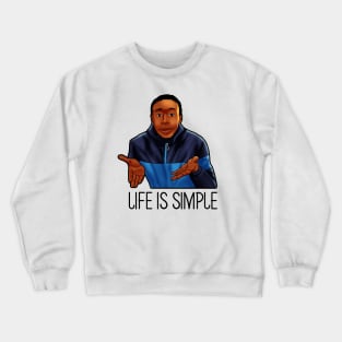 khaby lame life is simple Crewneck Sweatshirt